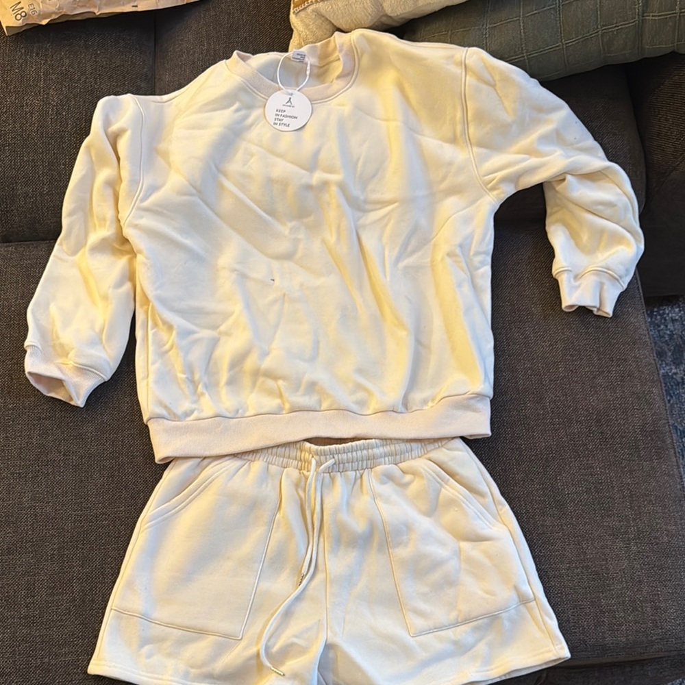 Kids Cream Pajama Set